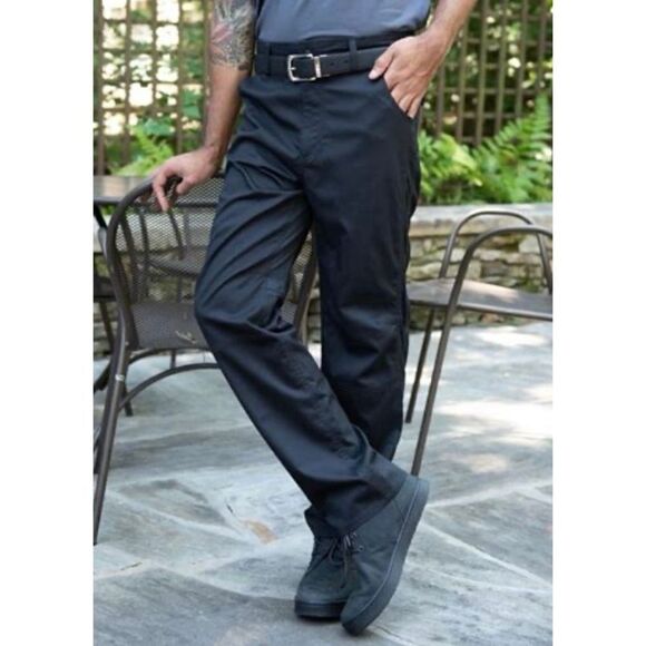 Chefwear Black Work Pants NWT - Clasp & Zipper - 30x32 - Flat Front Chef Pants - Picture 5 of 5